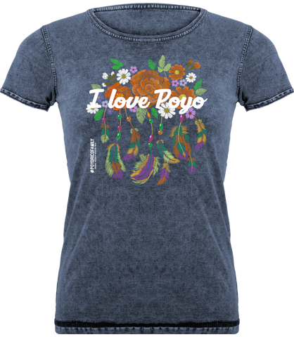 Tee Shirt Délavé Collection FLOWER