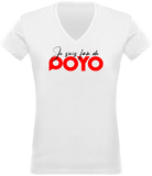 T-shirt Col V I LOVE POYO