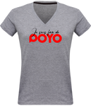 T-shirt Col V I LOVE POYO