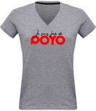 T-shirt Col V I LOVE POYO
