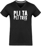T-shirt Col V Homme LESPRI KANAVAL "PLI TA PLI TRIS"