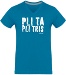 T-shirt Col V Homme LESPRI KANAVAL "PLI TA PLI TRIS"