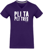 T-shirt Col V Homme LESPRI KANAVAL "PLI TA PLI TRIS"