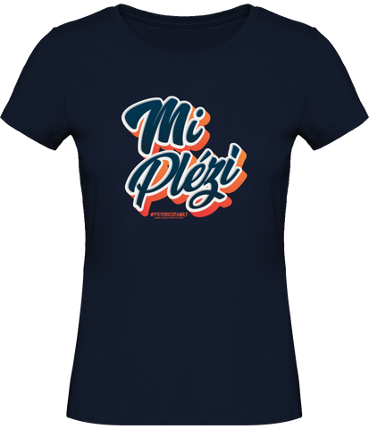 Tee shirt Bio Femme LESPRI KANAVAL "MI PLEZI"