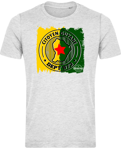 Tee Shirt Vintage Bio mod. CITOYEN FLAG DPT 973